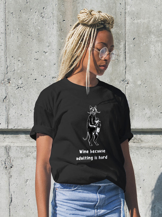Wine Meow-sed: Cat & Cabernet Tee