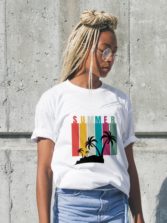 Golden Hour Tee – Tropical Sunset Drop