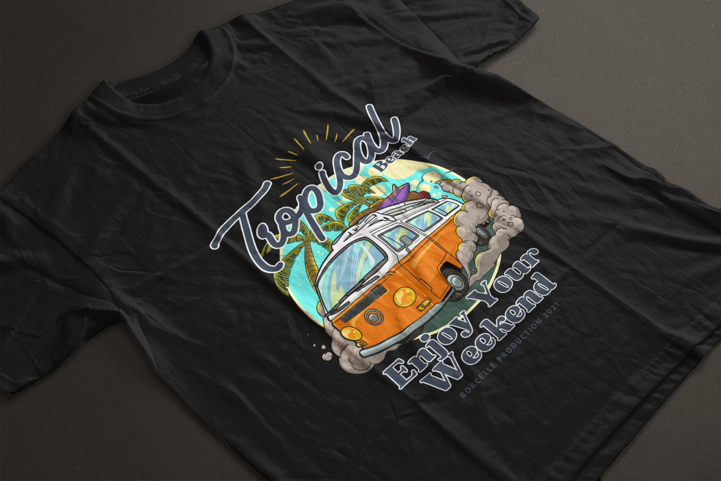 "Sunset Rider" – Tropical Van Life Tee